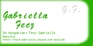gabriella fecz business card